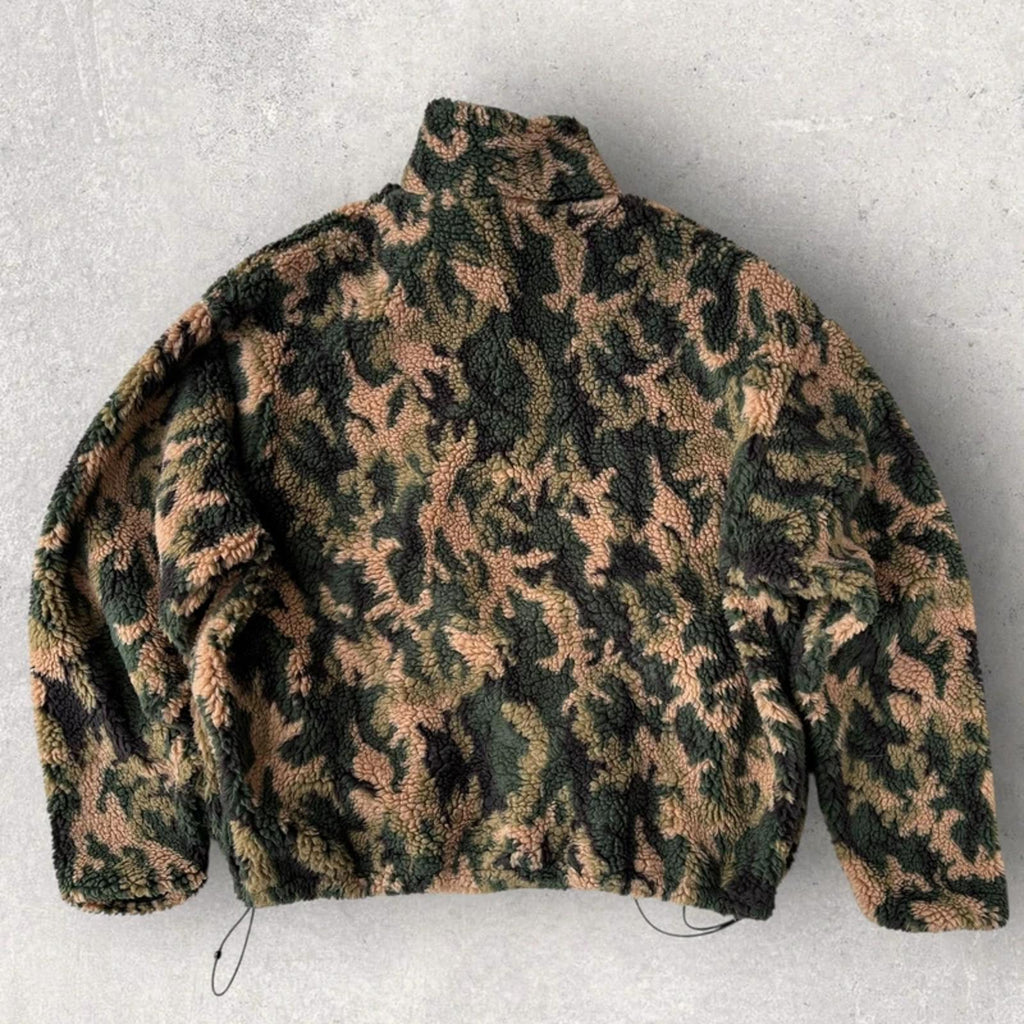 Ronning Seclusion 500gsm Camo Fleece Quarter Zip Forest M