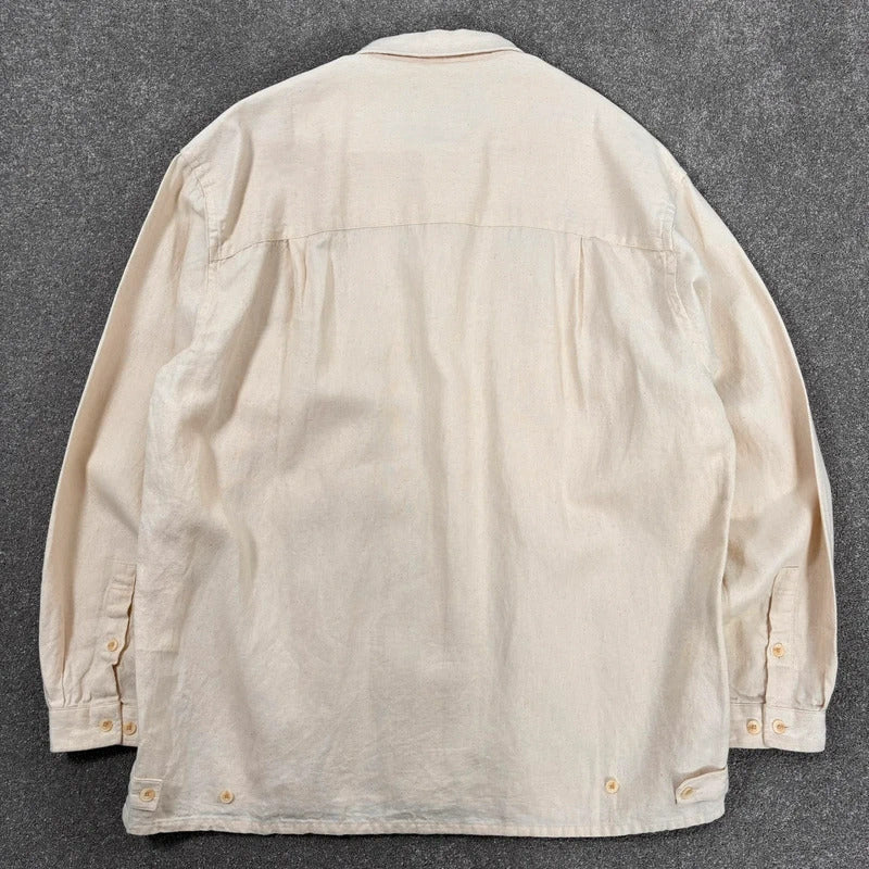 Frizmworks Linen Trucker Shirt Natural XL