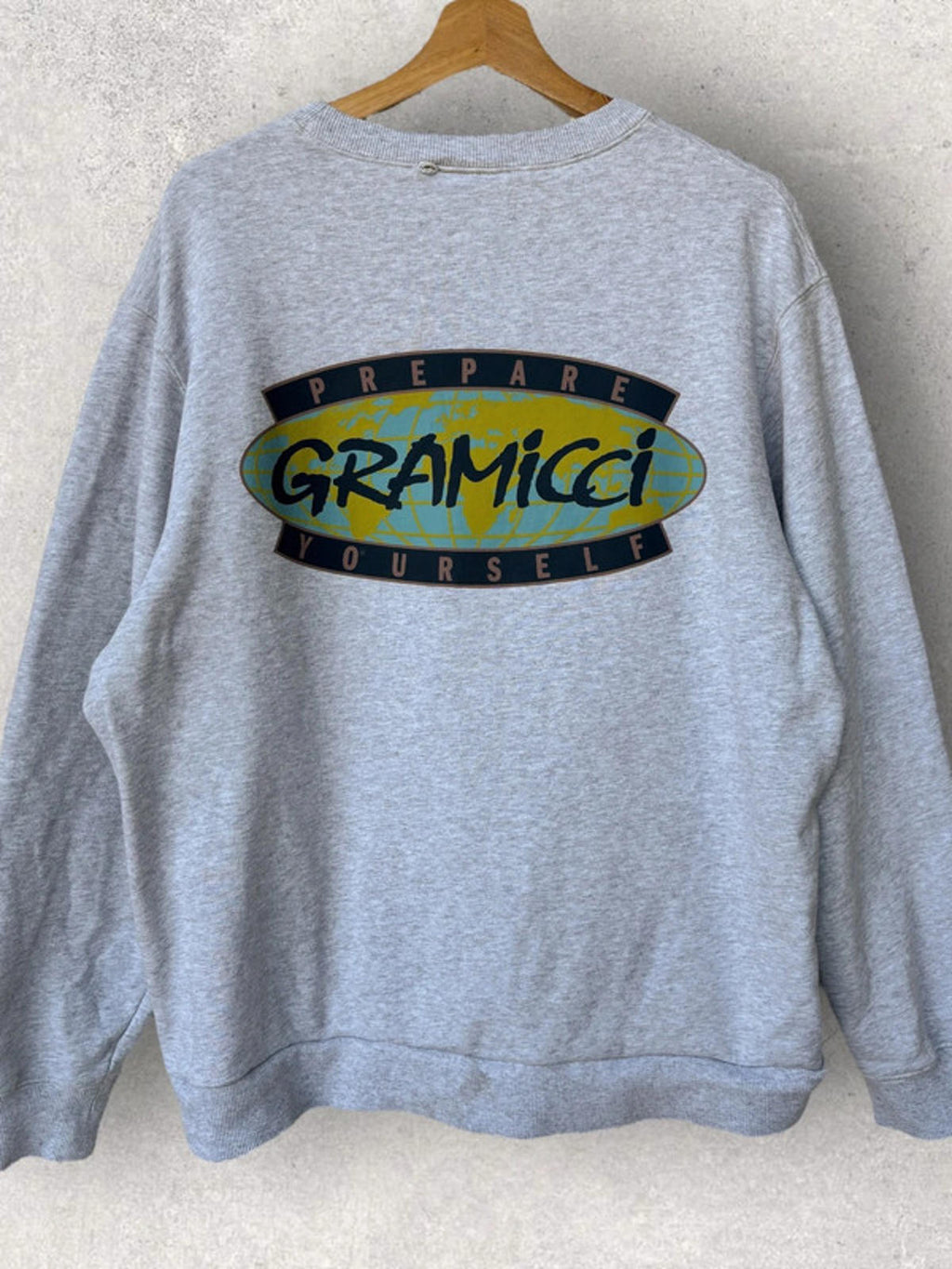Gramicci Prepare Yourself Graphic Sweatshirt Grey Size M