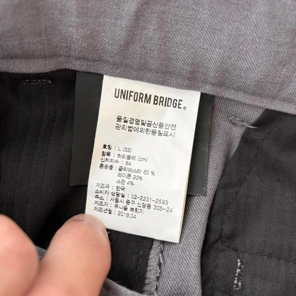 Uniform Bridge Pleated Dress Short Grey W30