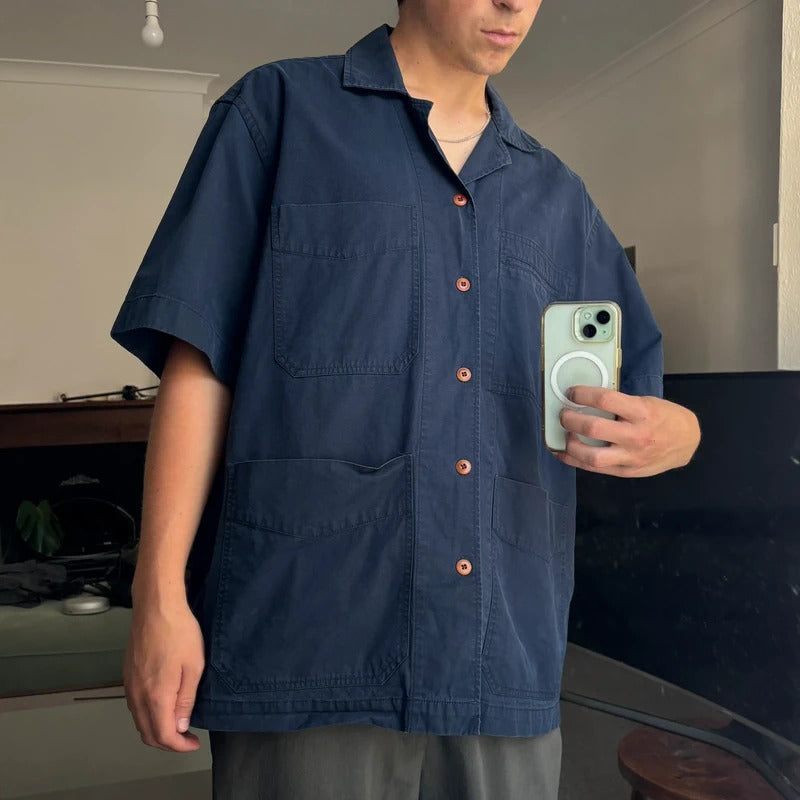 Frizmworks French SS Work Shirt Navy XL