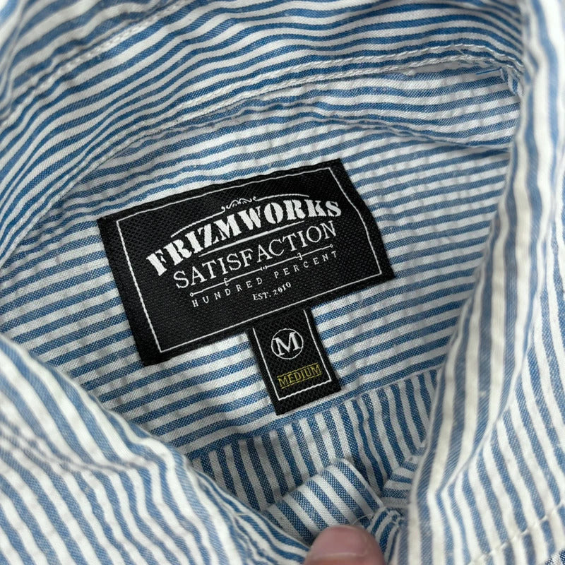 Frizmworks Seersucker Pullover Shirt Blue S