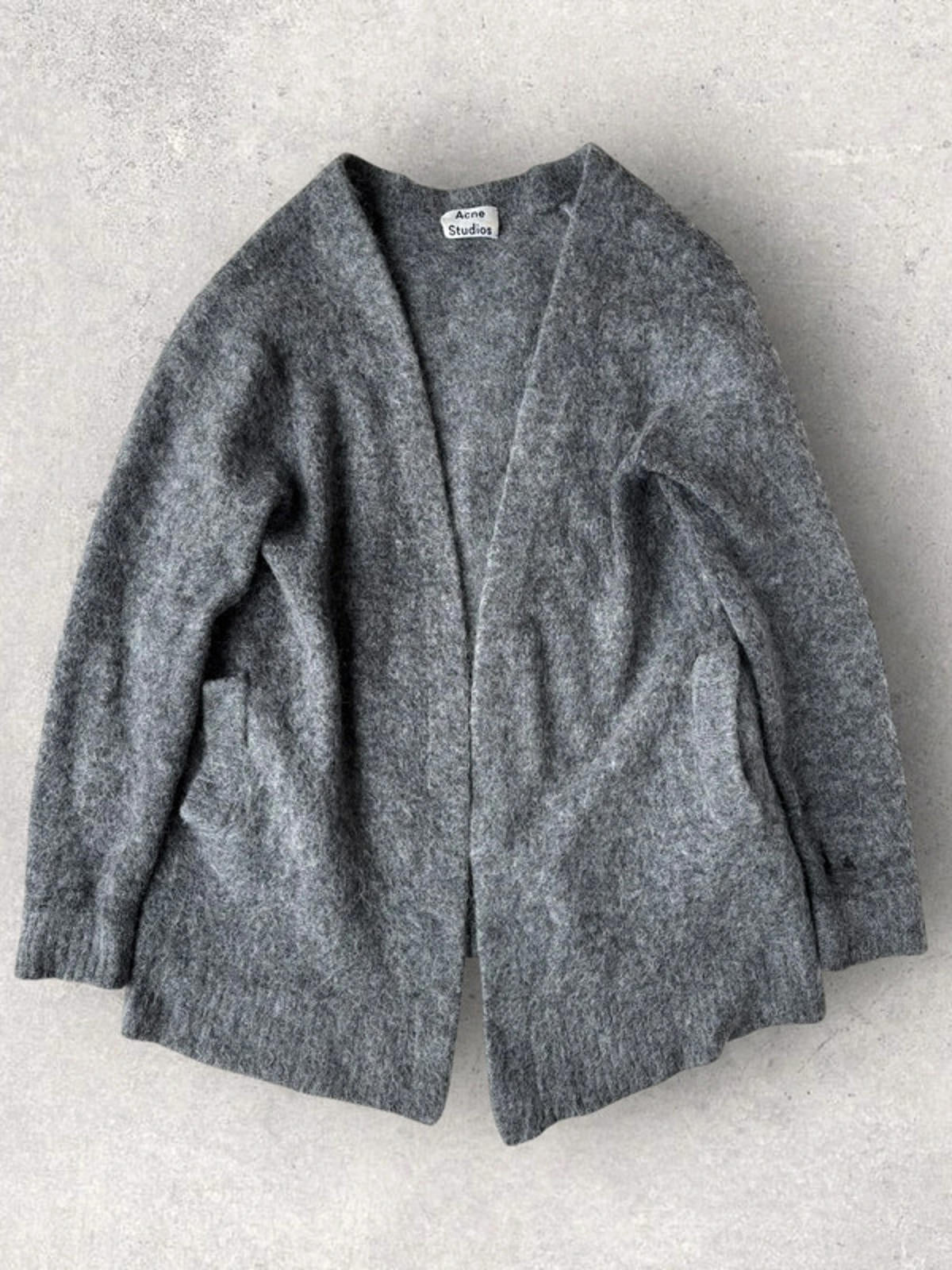 Acne Studios Raya Mohair Cardigan Grey S
