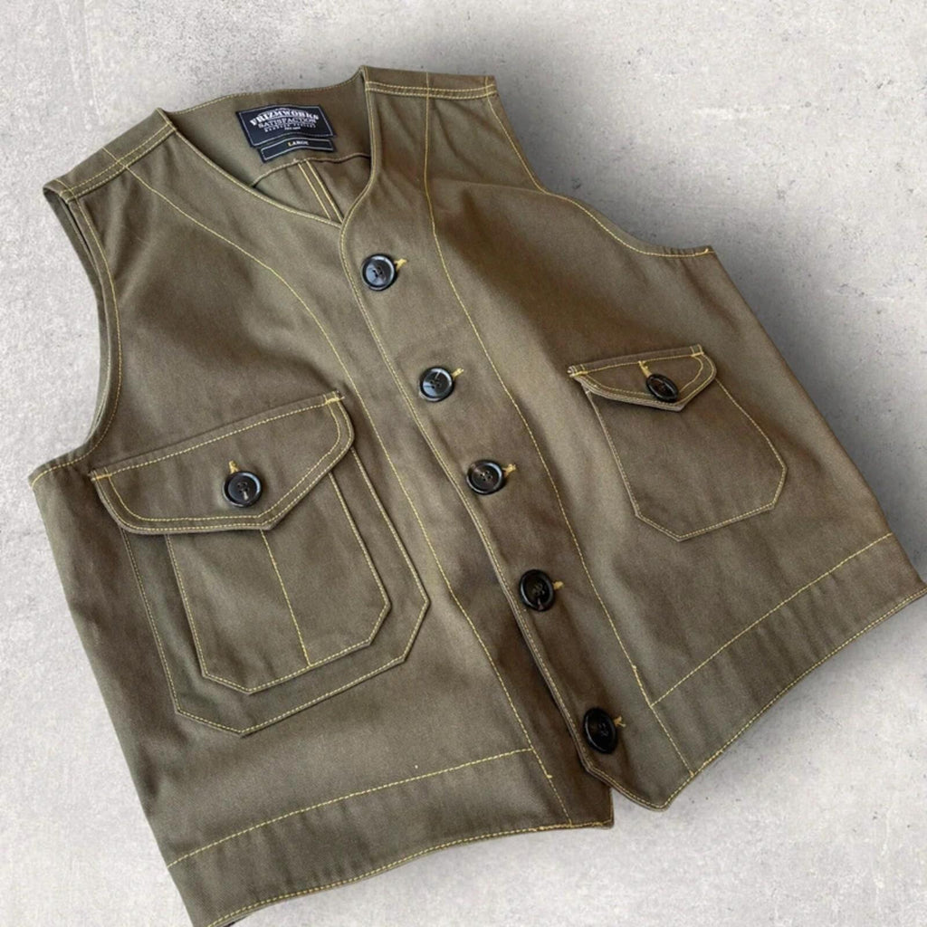 Frizmworks Cropped Utility Vest Khaki S