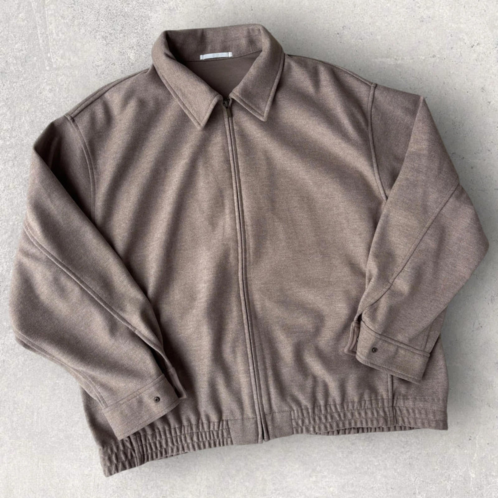 Uniqlo Wool Harrington Jacket Beige Size XL