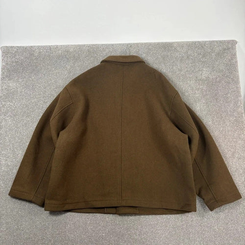 Covernat Oversized Wool Jacket Khaki L