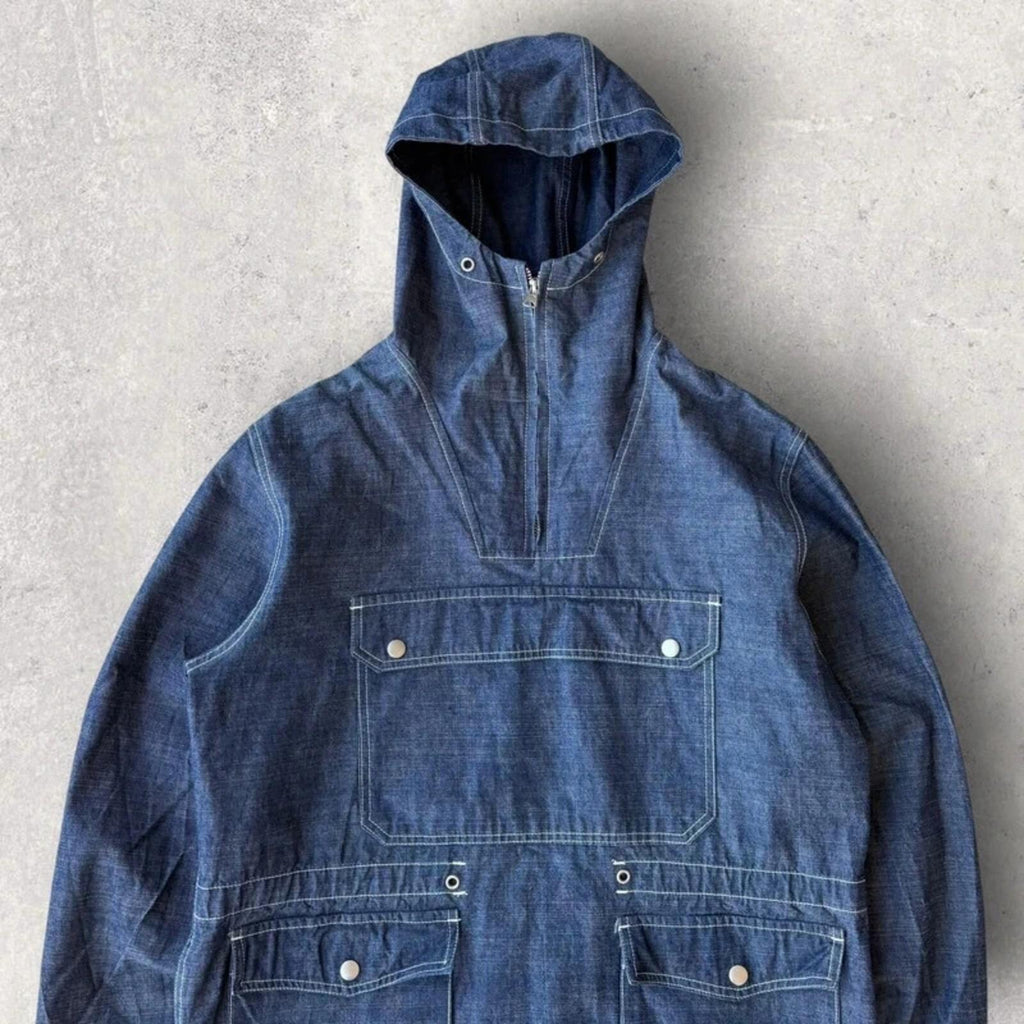 Frizmworks Denim Pullover Utility Smock Blue L