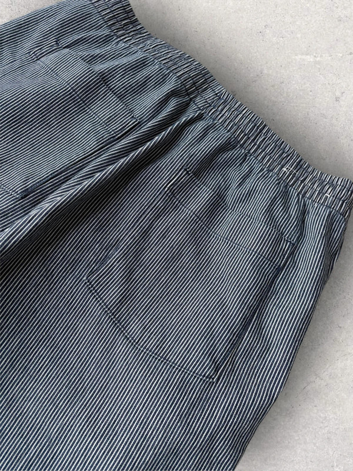 Uniqlo Pinstripe Baggy Trousers Blue Size L