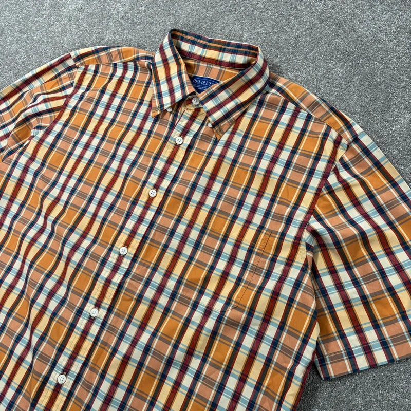 Pendleton Check Shirt Orange L