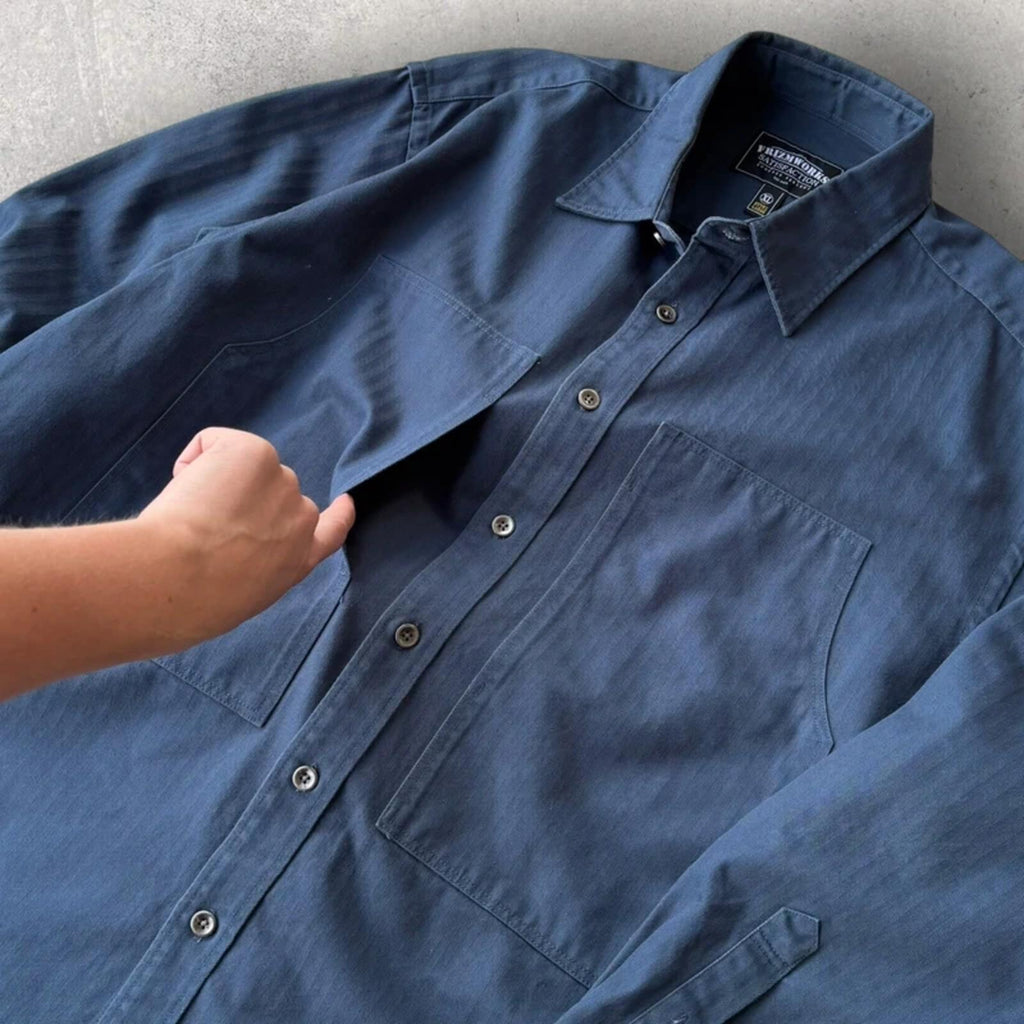 Frizmworks HBT Carpenter Shirt Vintage Blue XL