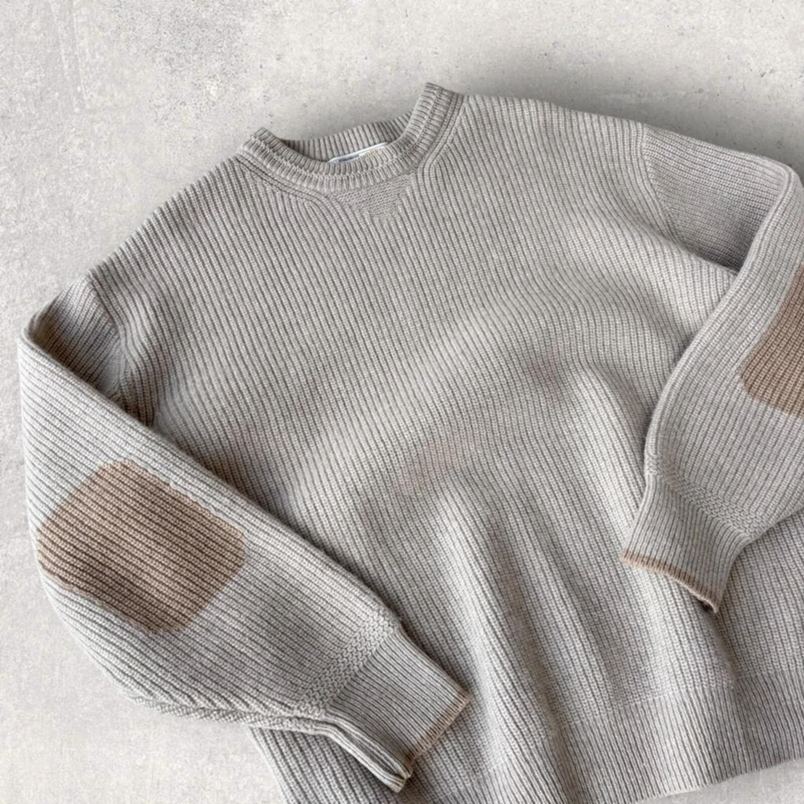 Frizmworks Round Pullover Knit Oatmeal M