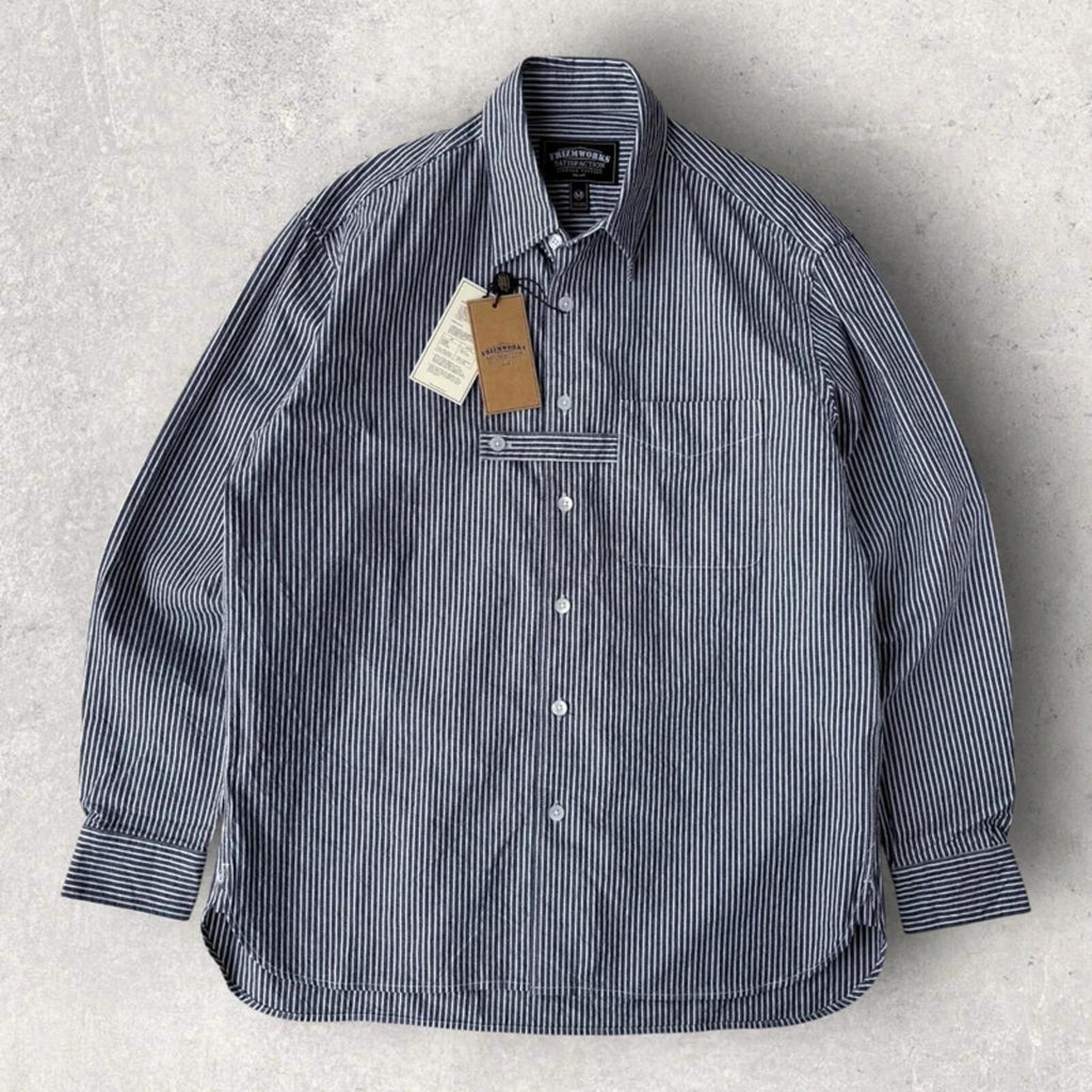 Frizmworks Loop Stripe Shirt Blue M