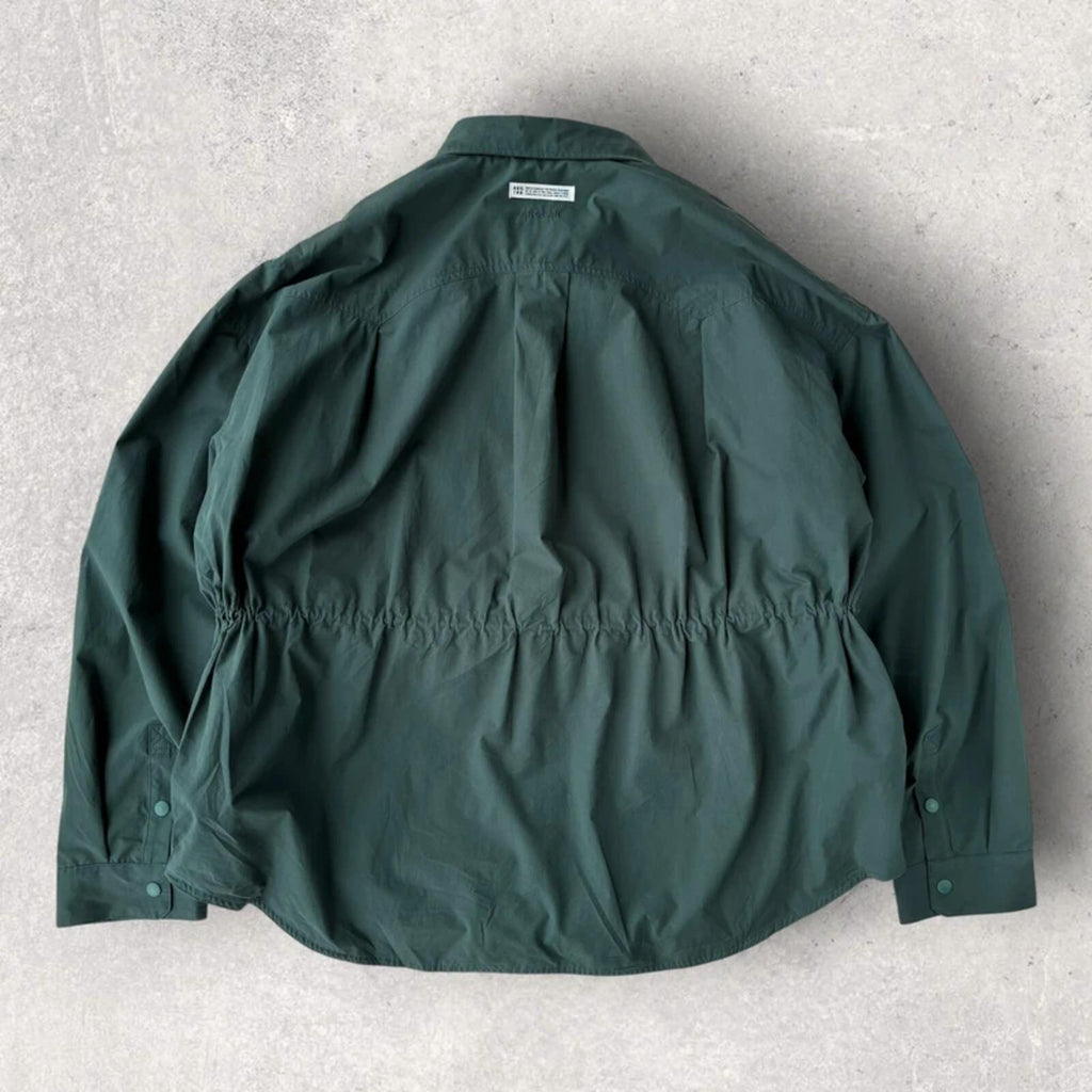 Anglan Oversized Shirt Jacket Green XL
