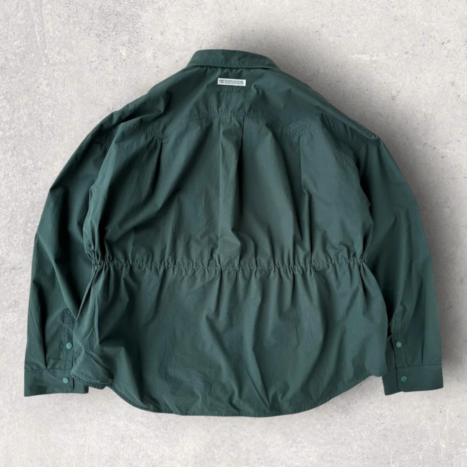 Anglan Oversized Shirt Jacket Green XL