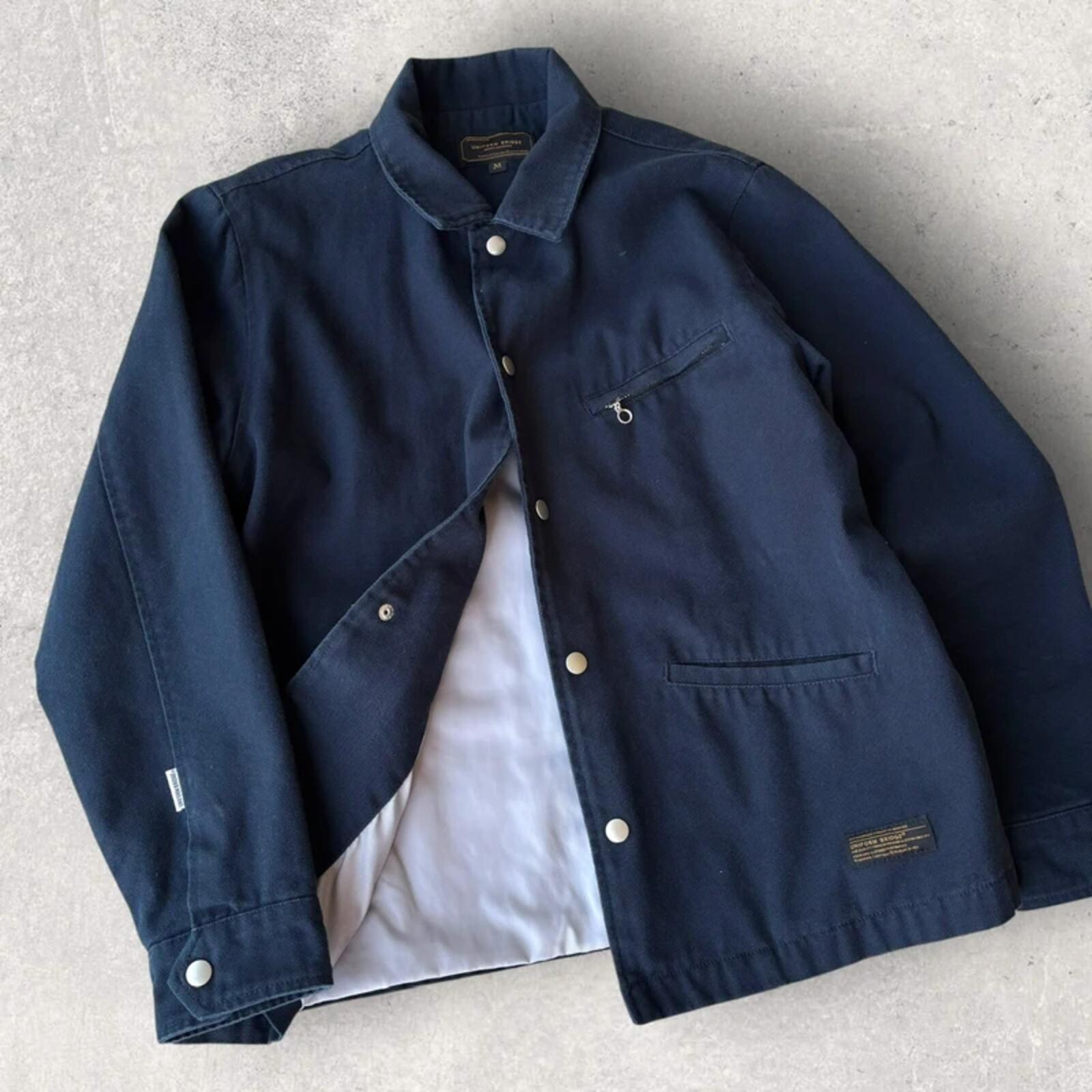 Uniform Bridge Detroit Canvas Jacket Navy M