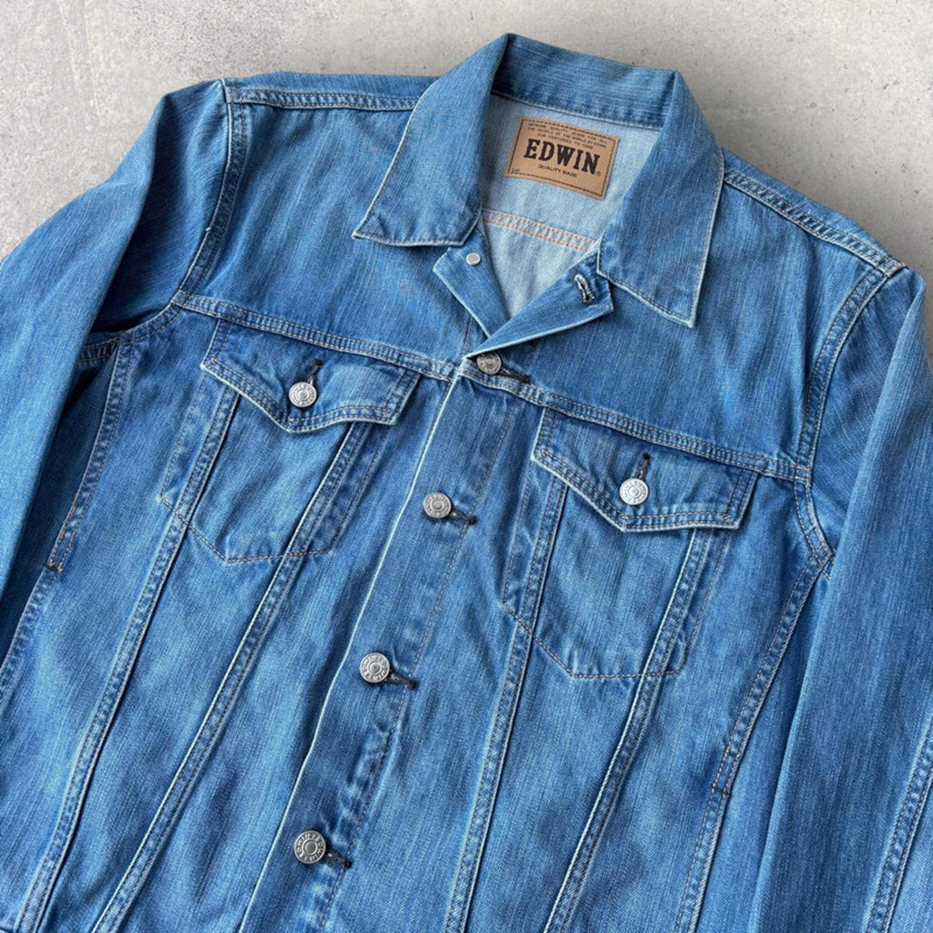 Edwin G Jean Raw Denim Cropped Jacket  S