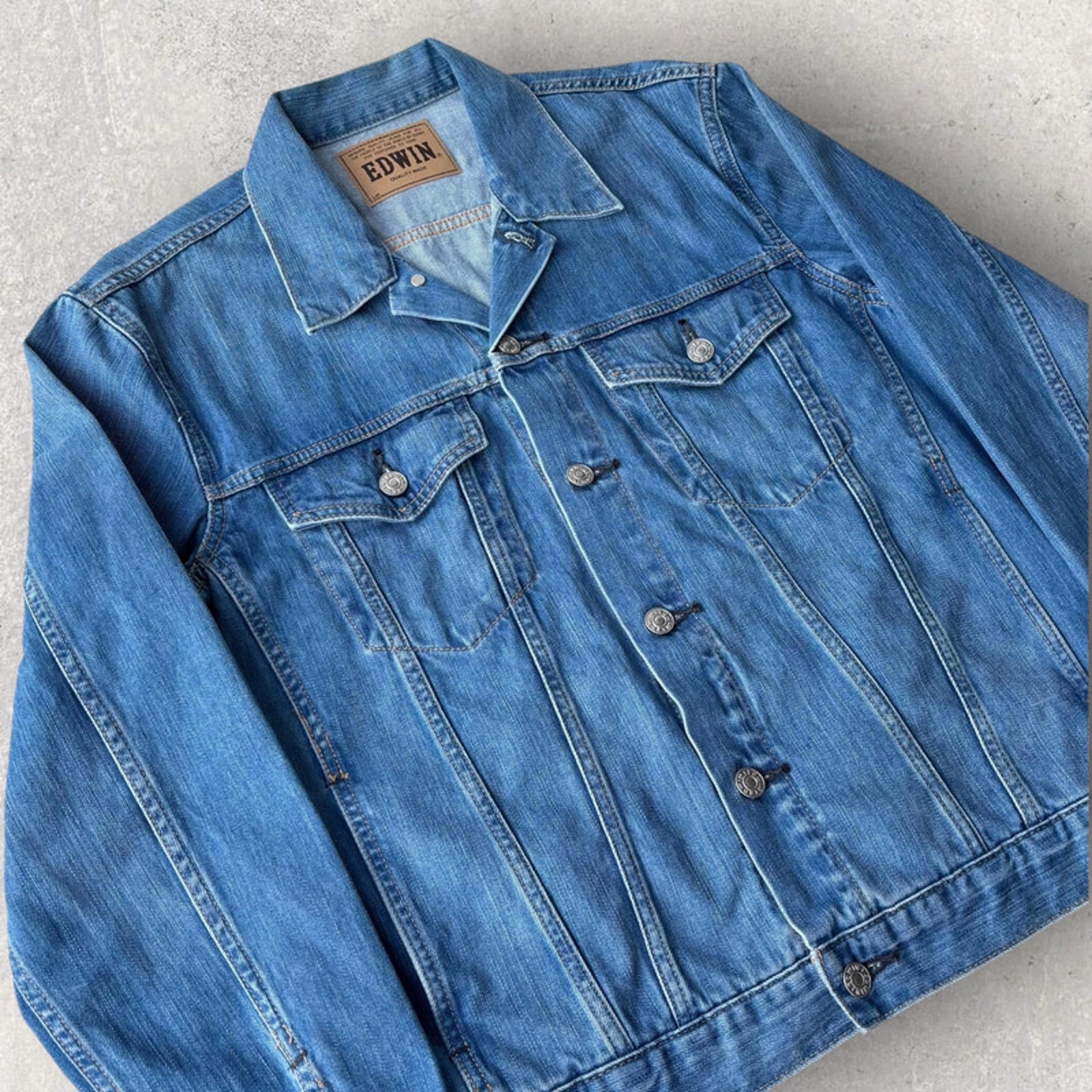 Edwin G Jean Raw Denim Cropped Jacket  S