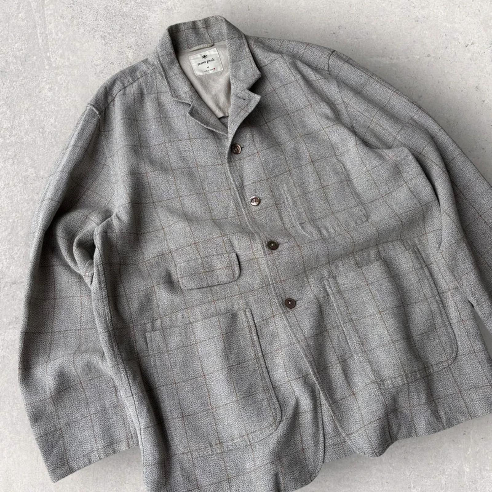 Snow Peak Linen Check Utility Jacket Beige M Japan Import Minimal