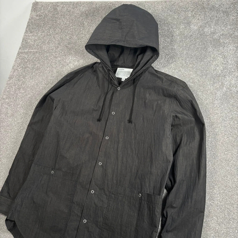 Uniform Bridge Brushed Utility Jacket Black L