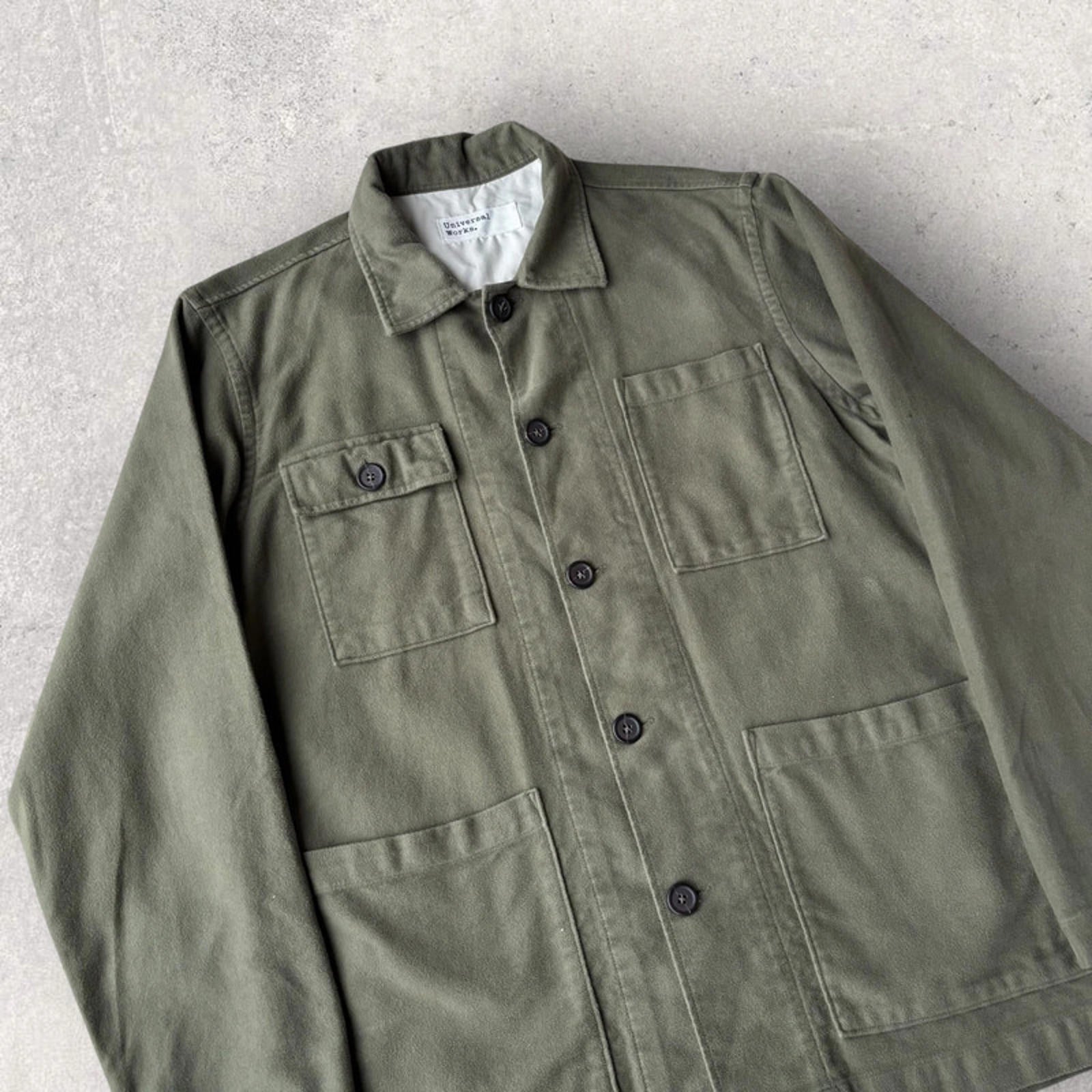 Universal Works Utility Overshirt Green S