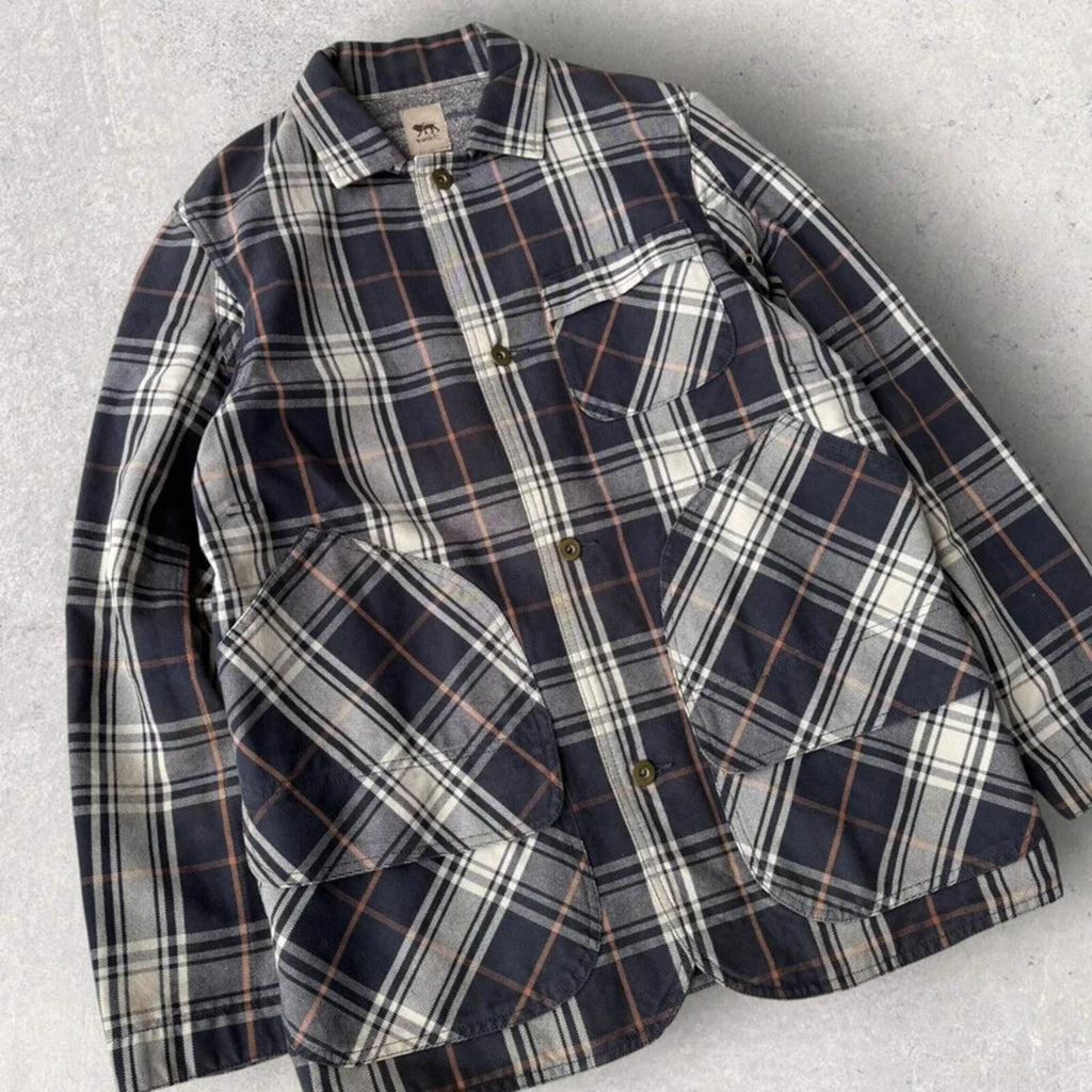 Norbit By Hiroshi Nozawa Utility Check Overshirt M