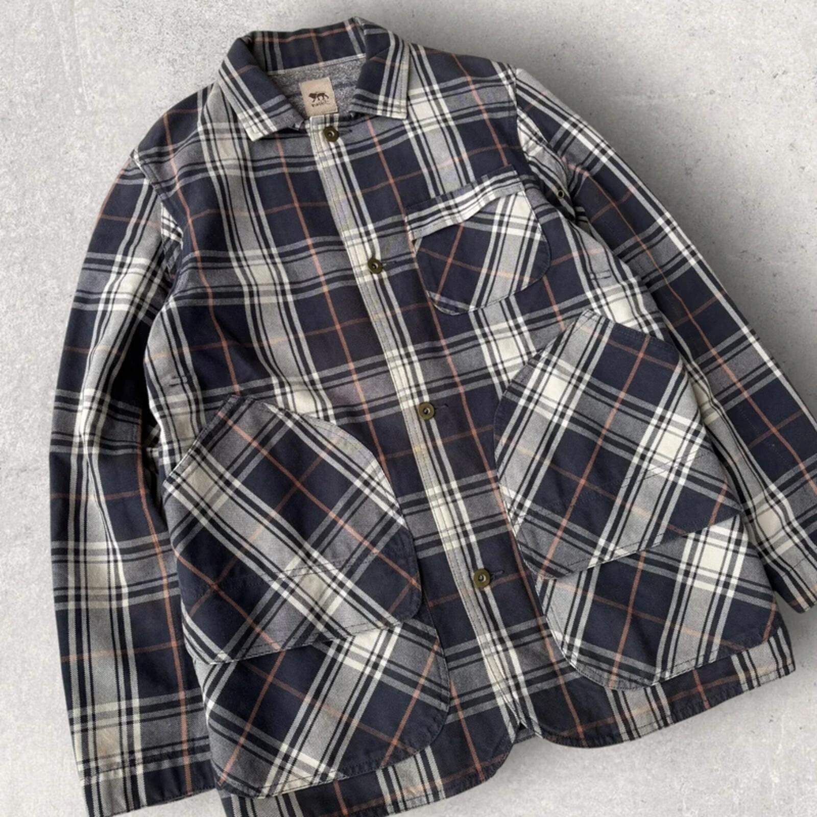 Norbit By Hiroshi Nozawa Utility Check Overshirt M