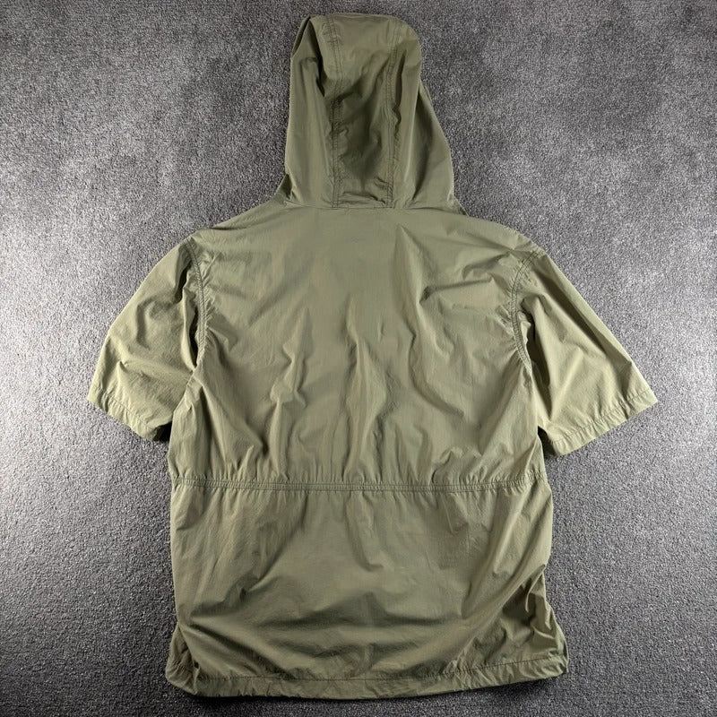 Snow Peak Hooded Tech Half Anorak Sage S