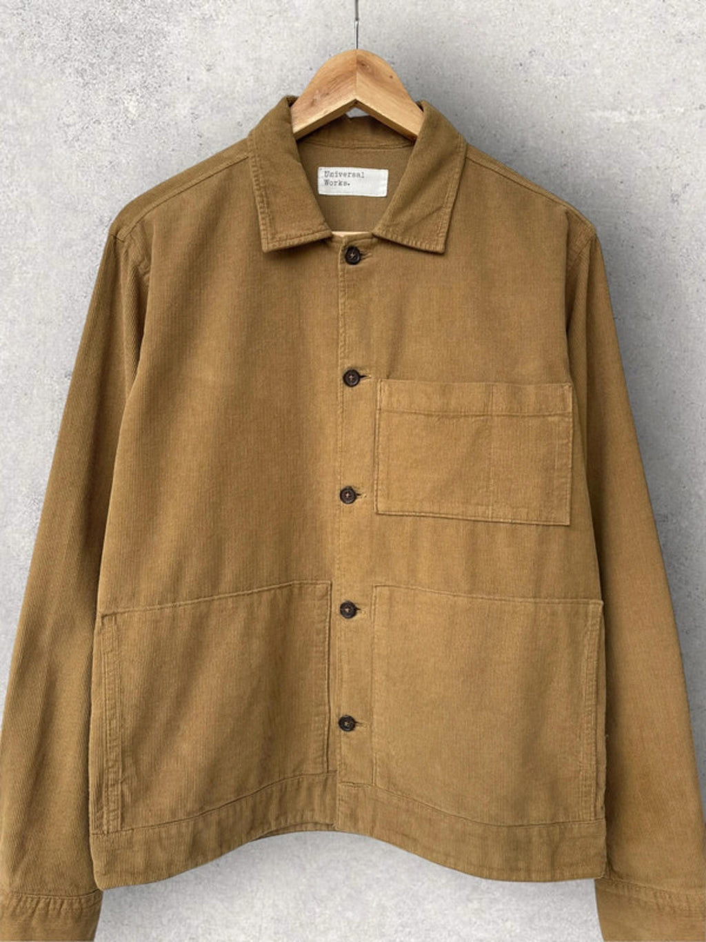 Universal Works Cord Utility Overshirt Tan Size S