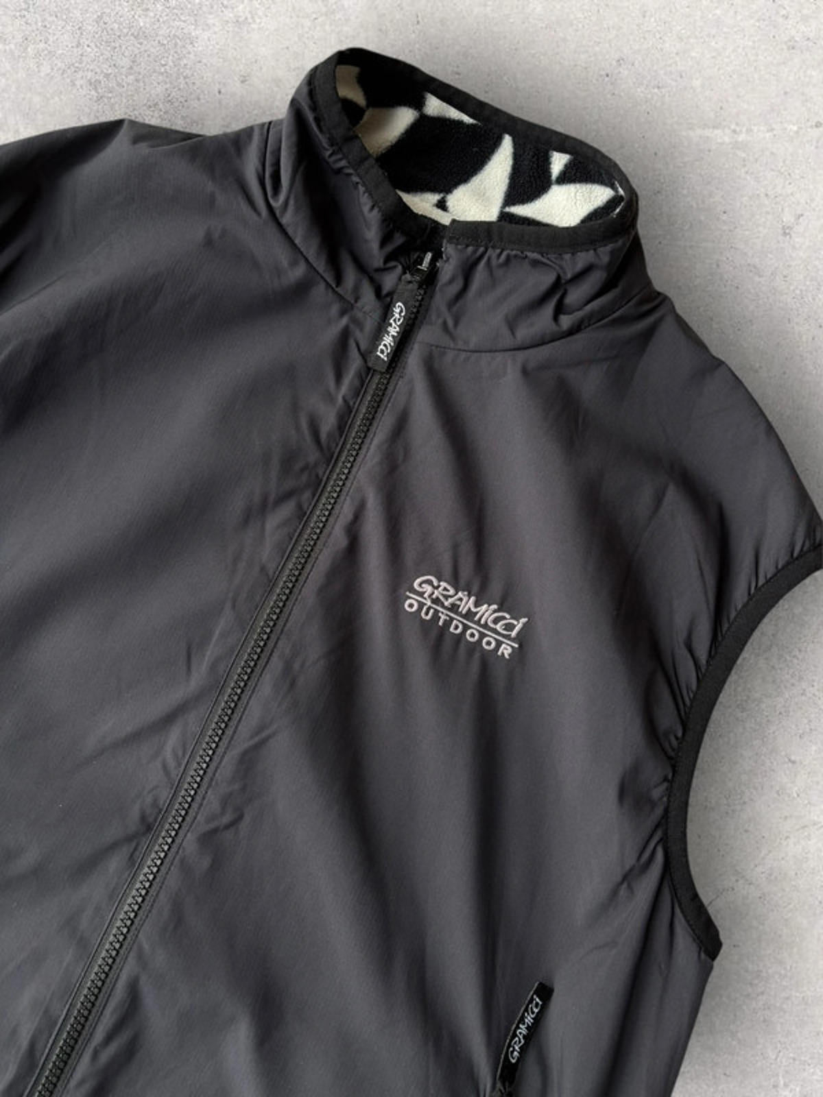 Gramicci Reversible Vest Black / Check Size M