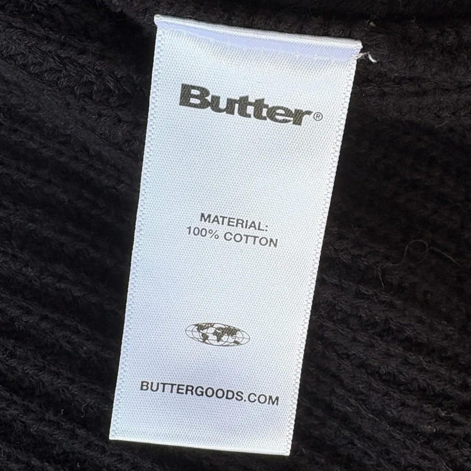 Butter Goods Dragon Zip Thru Knit Sweatshirt Black M Streetwear