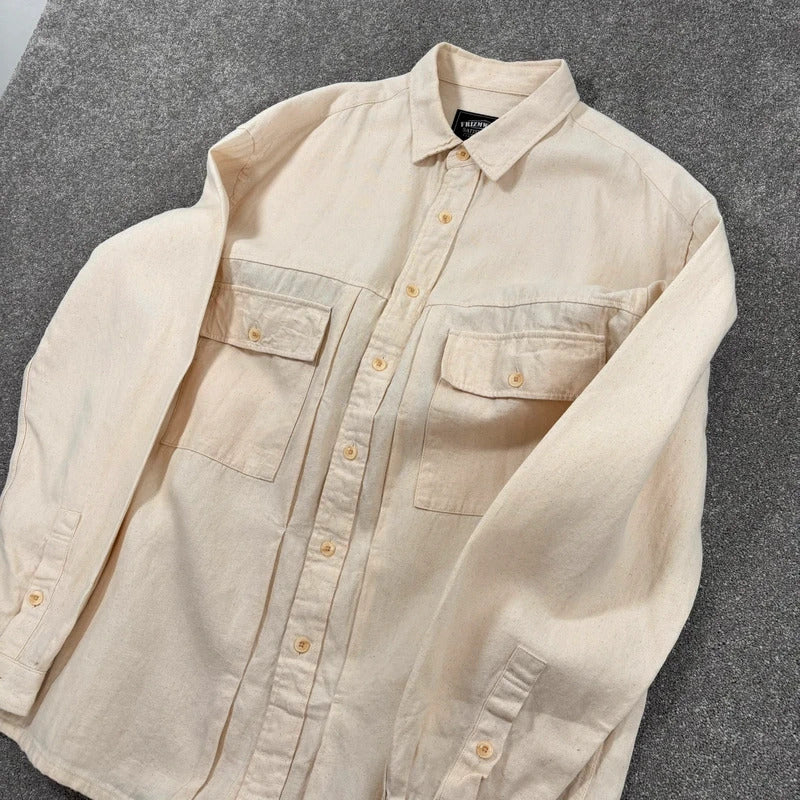 Frizmworks Linen Trucker Shirt Natural XL