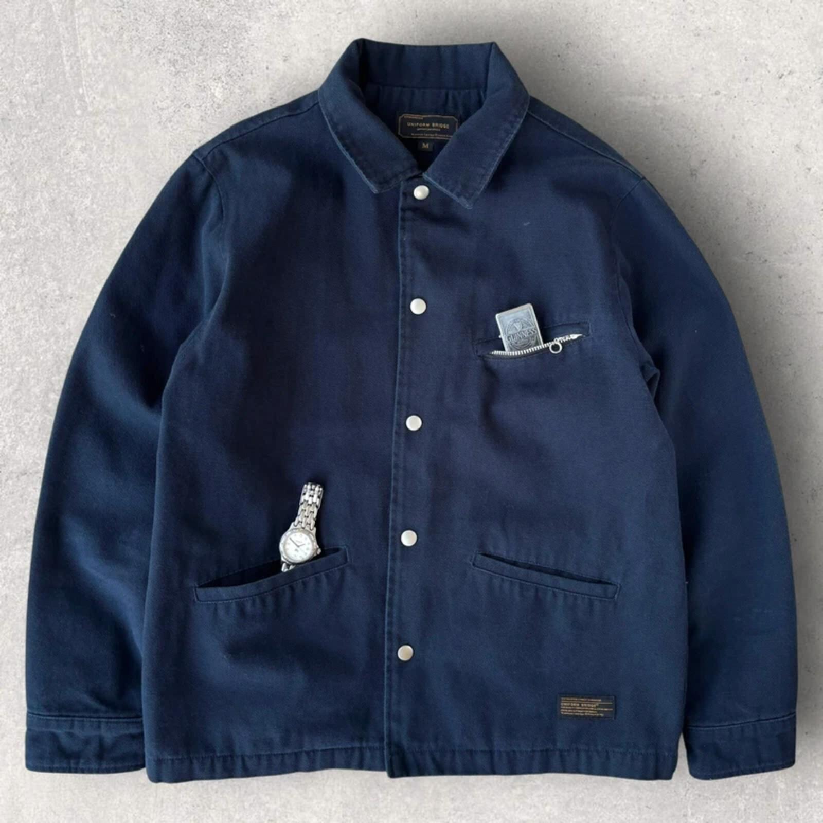Uniform Bridge Detroit Canvas Jacket Navy M