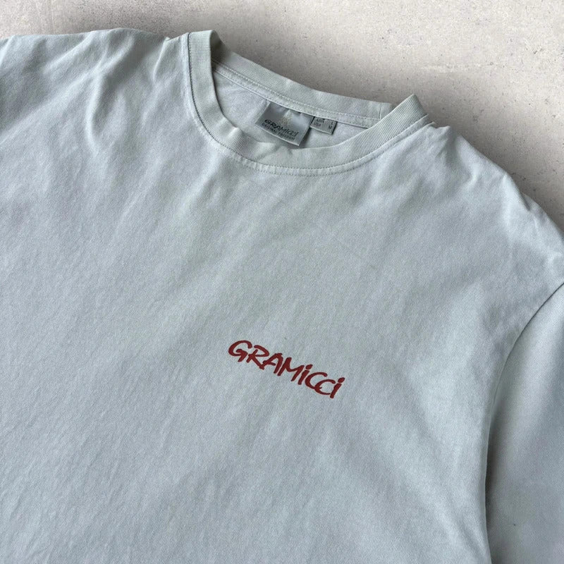 Gramicci Carabiner Graphic T Shirt Beige L
