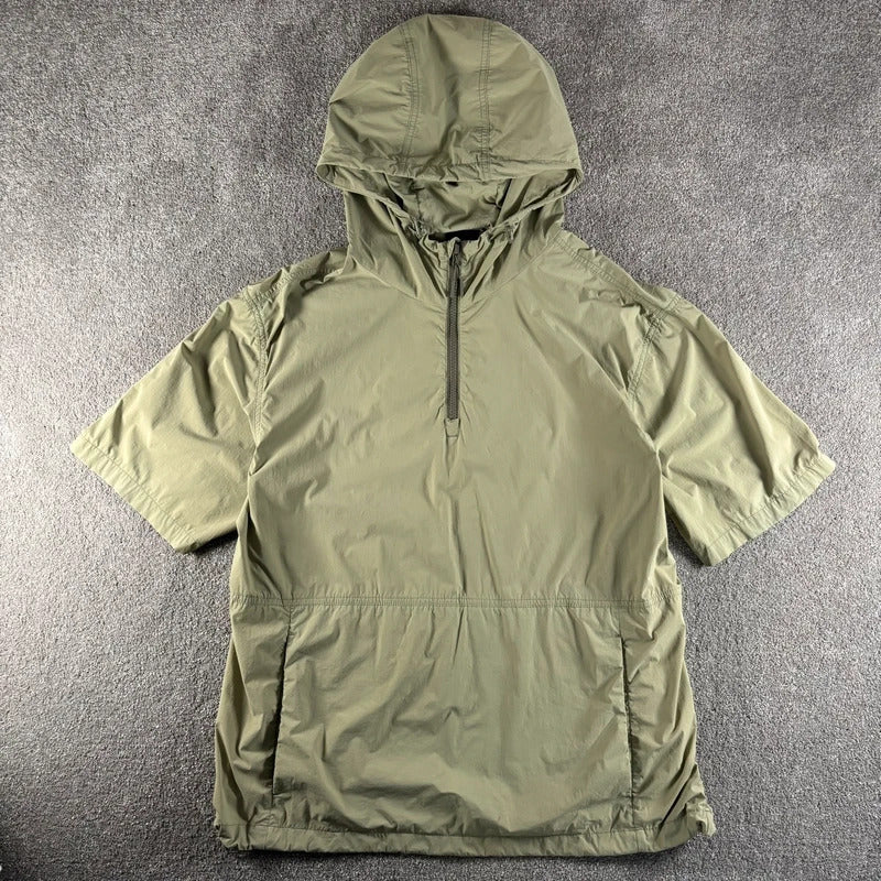 Snow Peak Hooded Tech Half Anorak Sage S