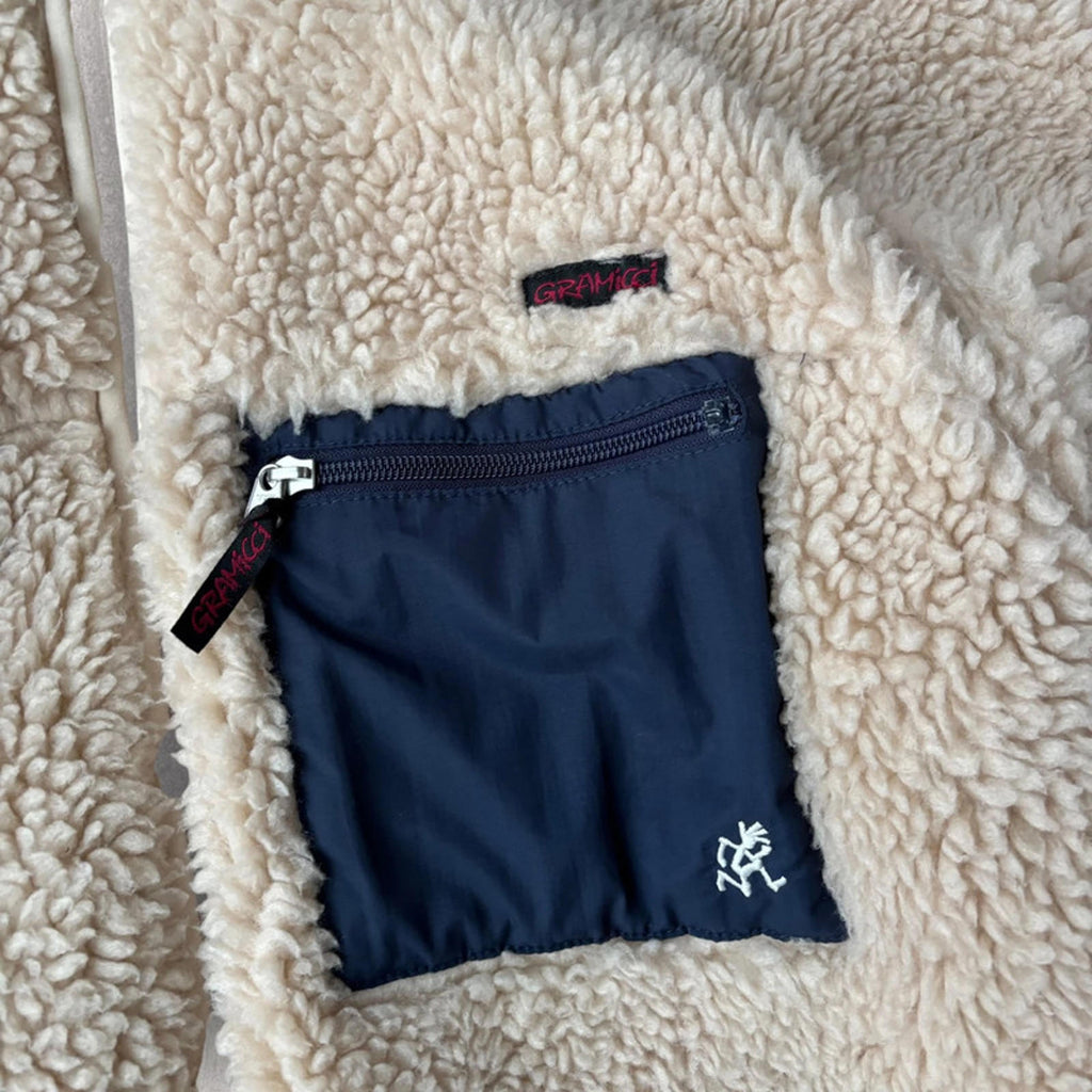 Gramicci Boa Fleece Cardigan Cream M Japan Import