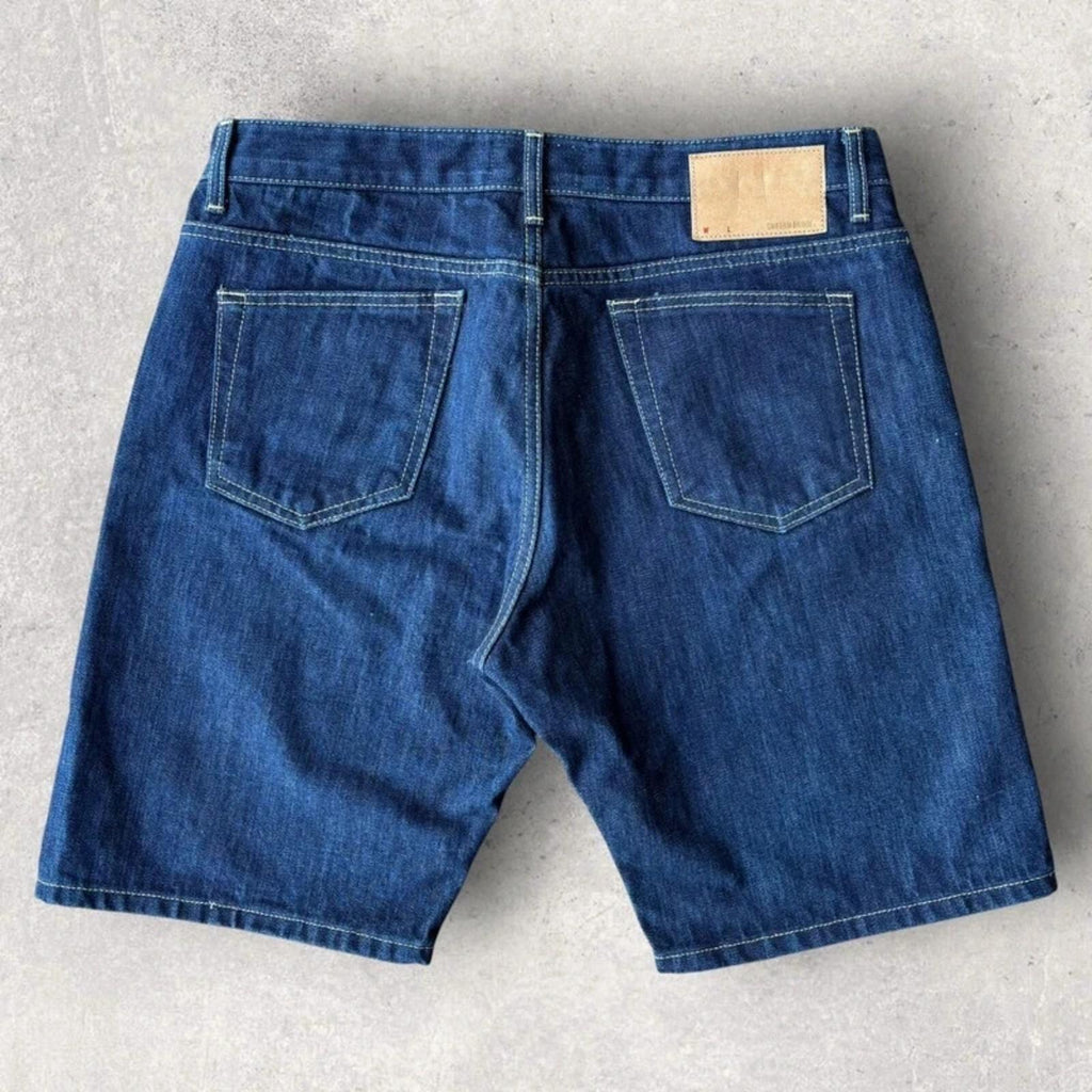 Uniform Bridge Baggy Denim Shorts Blue W34