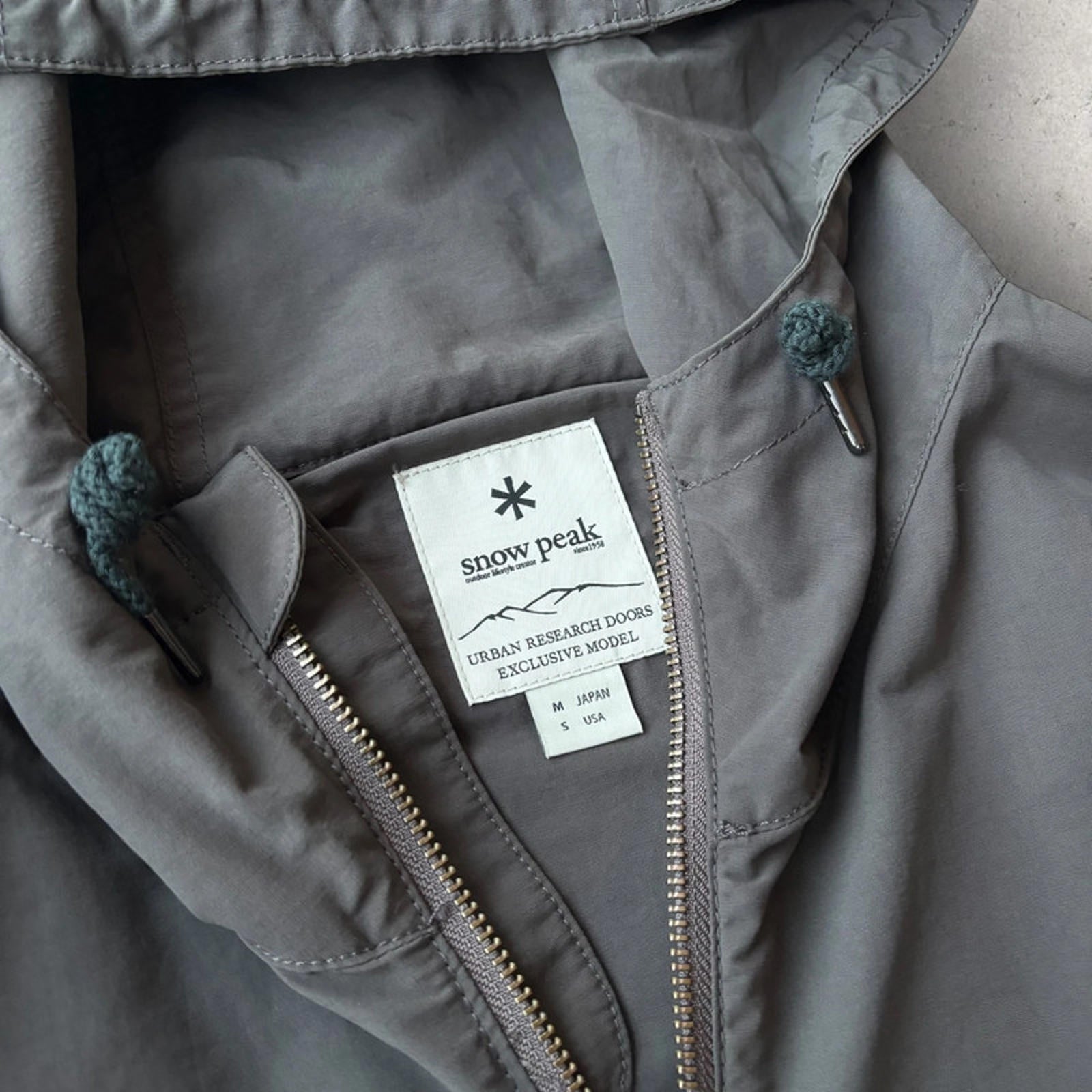 Snow Peak x Urban Research Mountain Parka Grey M - Japan import