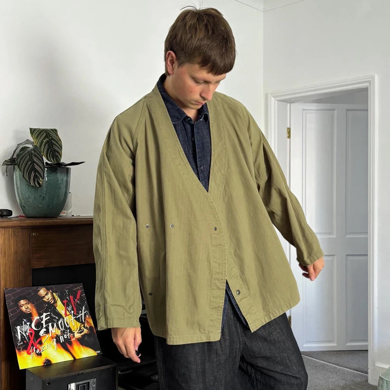Uniform Bridge Herringbone Kendo Jacket Olive L