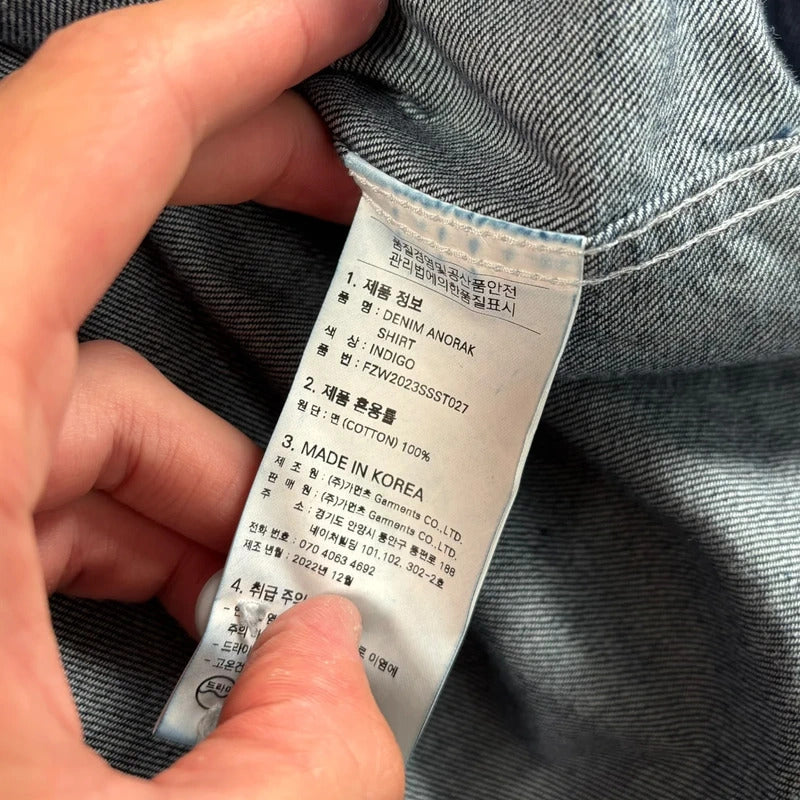 Frizmworks Denim Pullover Shirt Indigo M