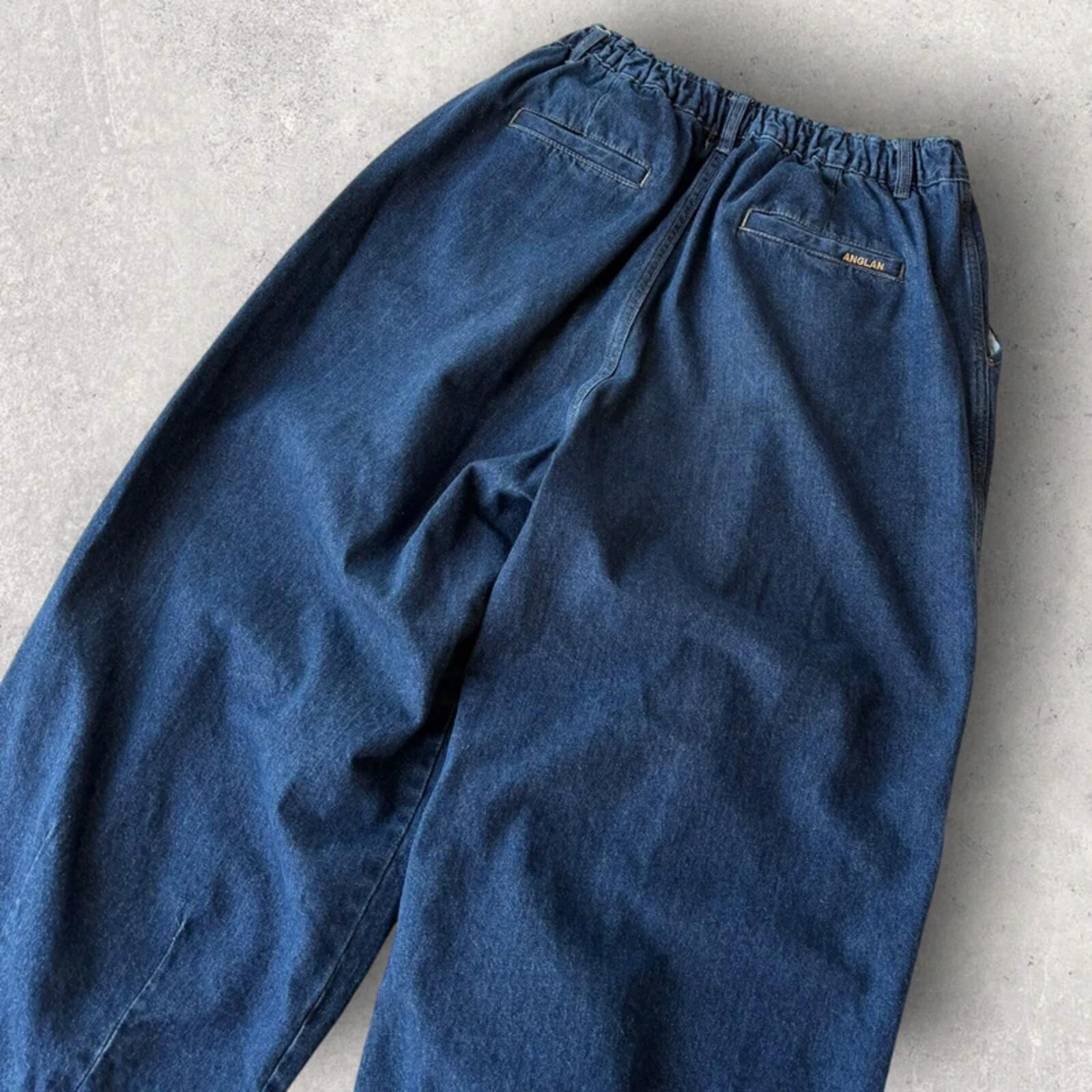 Anglan Denim Wide Balloon Pant Indigo L