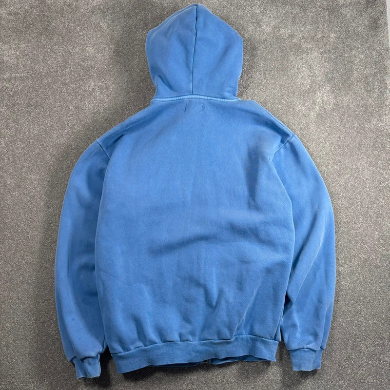Butter Goods Spellout Zip Hoodie Blue L