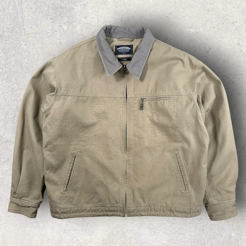 Frizmworks Canvas Work Jacket Khaki XL