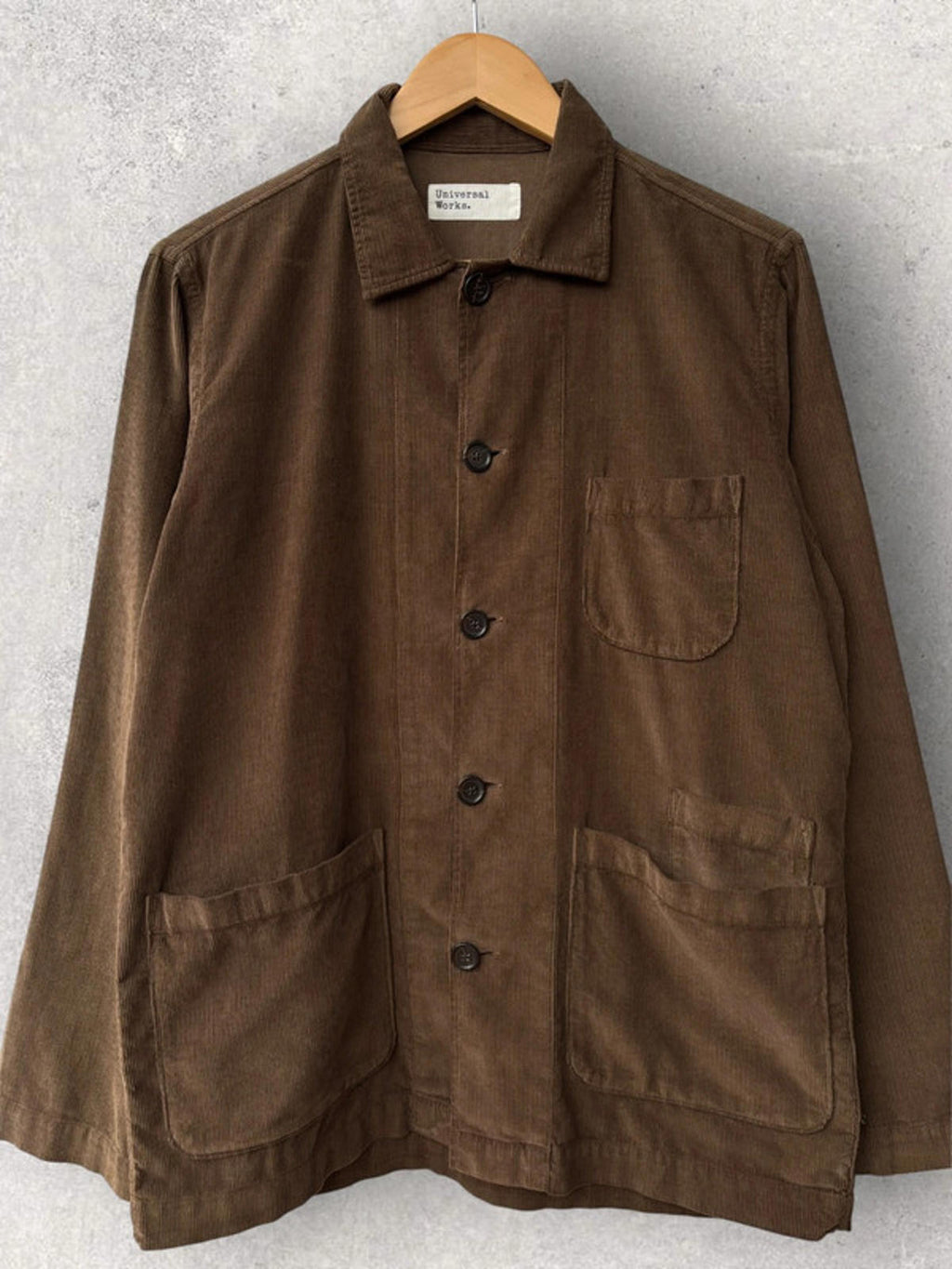 Universal Works Cord Utility Overshirt Brown Size S