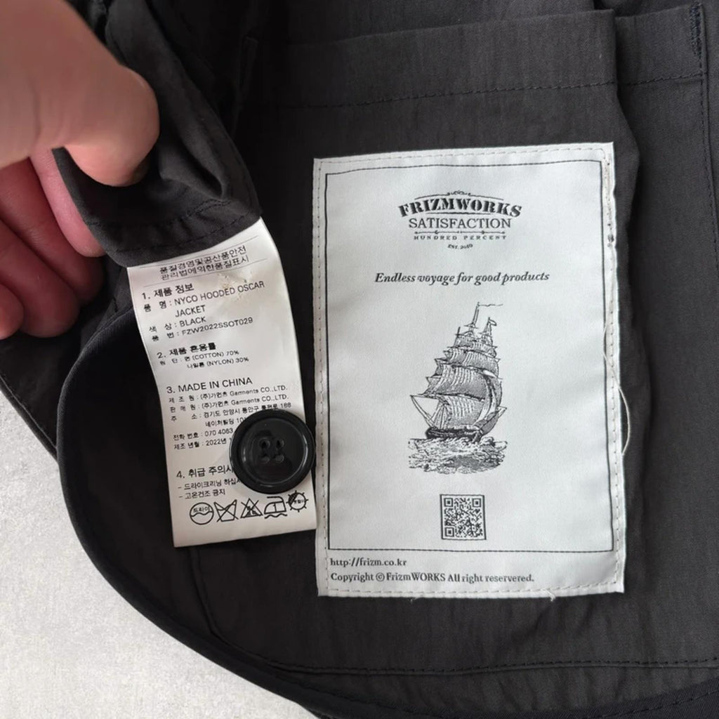 Frizmworks Nyco Hooded Oscar Jacket Black M