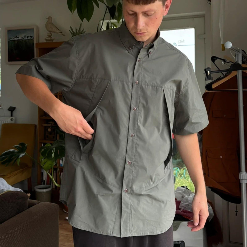 Uniform Bridge Monster Pocket SS Shirt Grey L