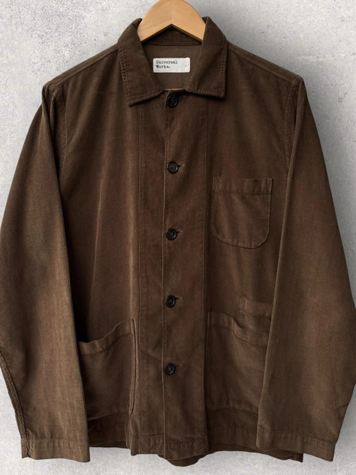 Universal Works Cord Utility Overshirt Brown Size S
