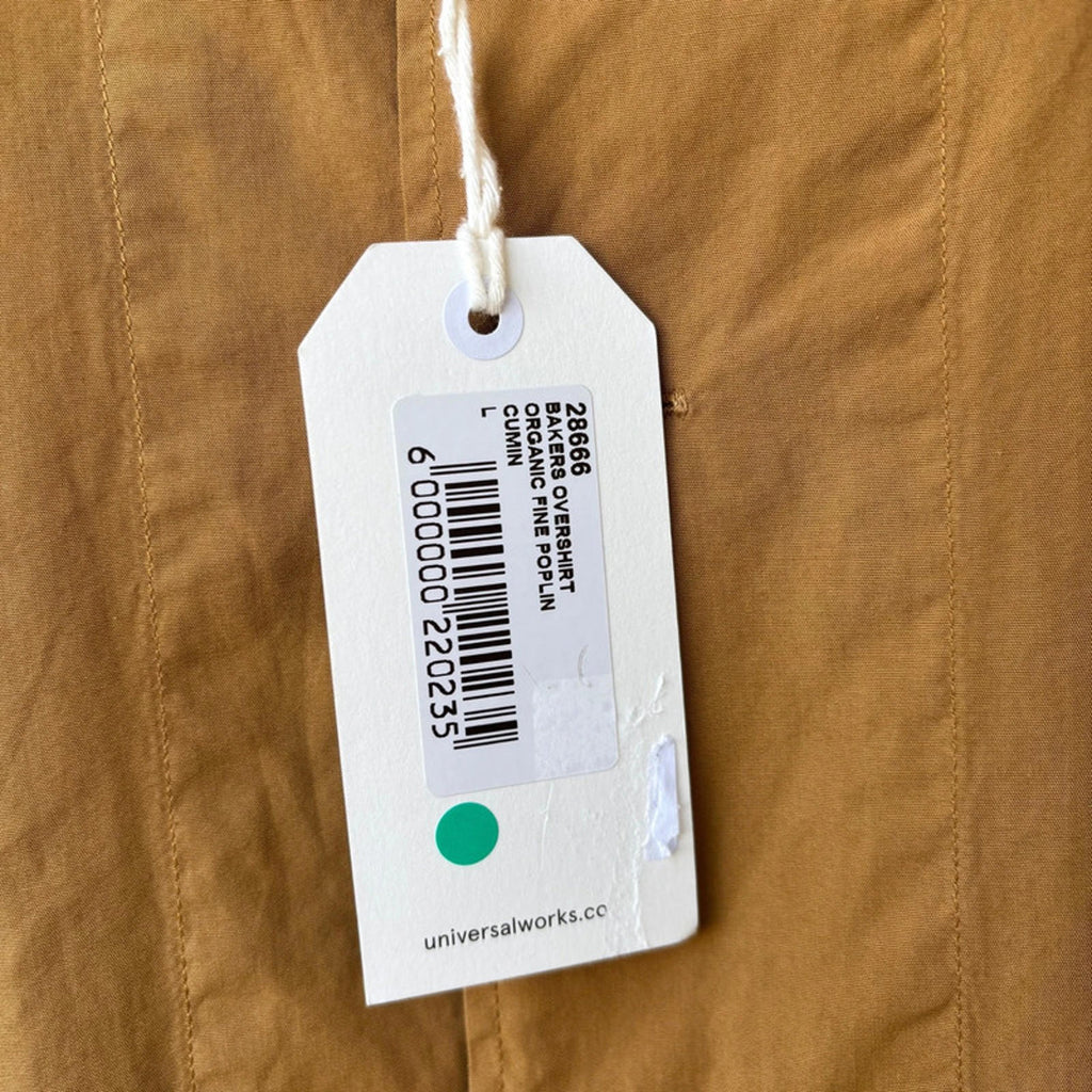 Universal Works Bakers Overshirt Cumin Size L (BNWT)