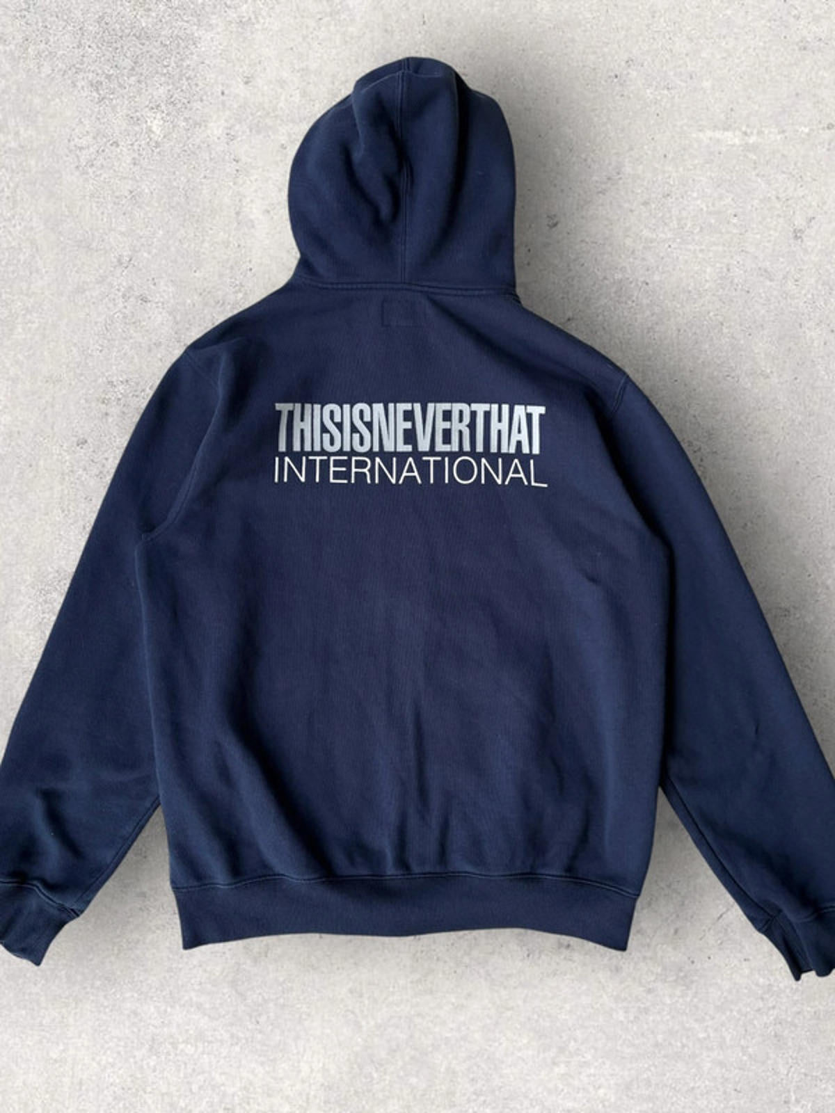 ThisisNeverThat Double Zip Hoodie Navy Size L