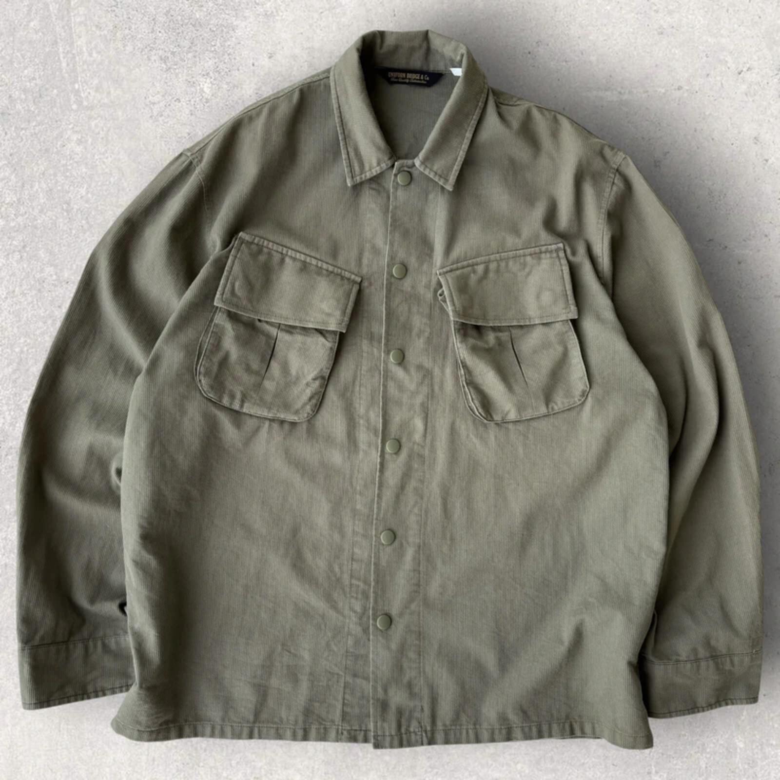 Uniform Bridge Cord Utility Shirt Khaki L