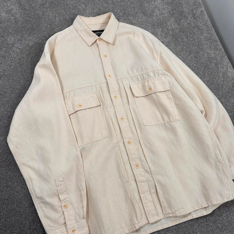 Frizmworks Linen Trucker Shirt Natural XL